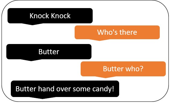 Halloween Knock Knock Jokes by Butter